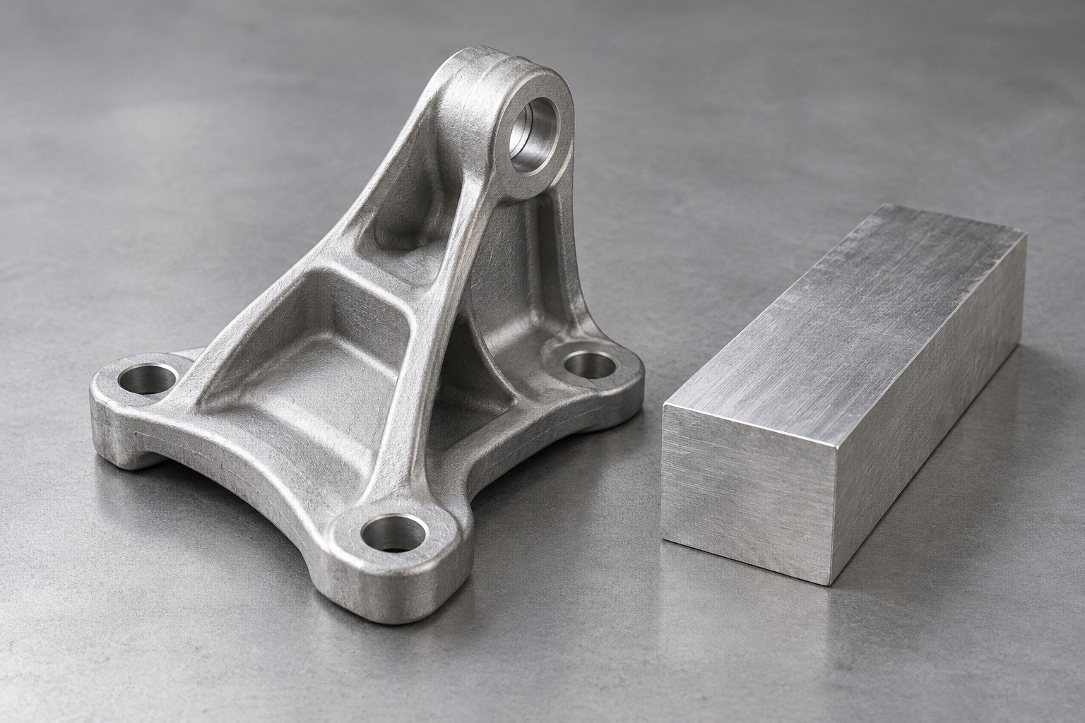 Other Magnesium Alloys near net bracket and wrought blank — illustrative generated concept