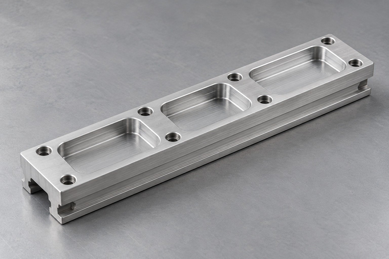 Other Magnesium Alloys pocketed wrought profile rail — illustrative generated concept