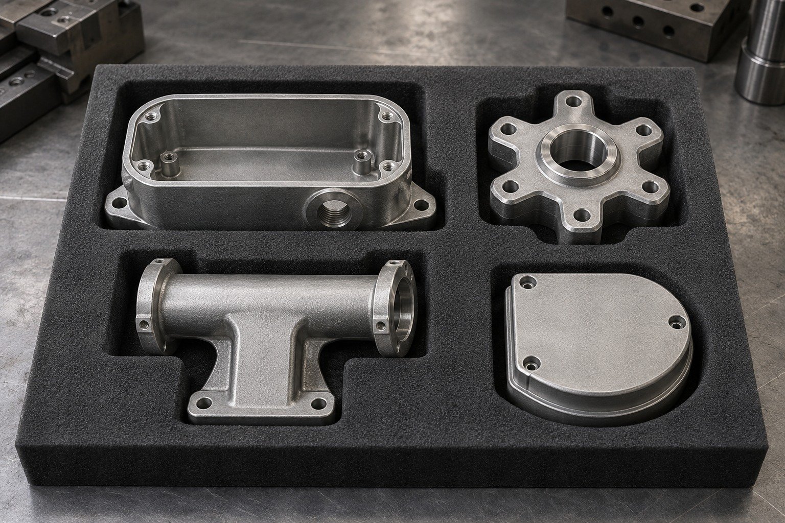 specialty zinc-alloy oblong junction enclosure qualityshipment concept — illustrative generated component concept