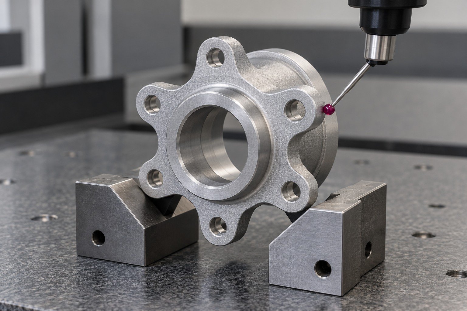 specialty zinc-alloy six lobe locating hub qualityfinal concept — illustrative generated component concept