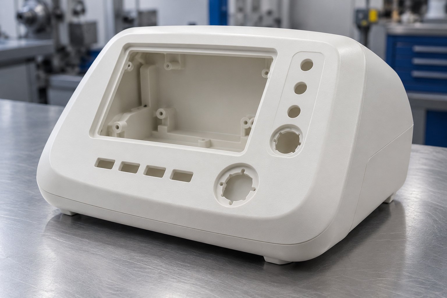 Cosmetic molding grade component — illustrative generated concept