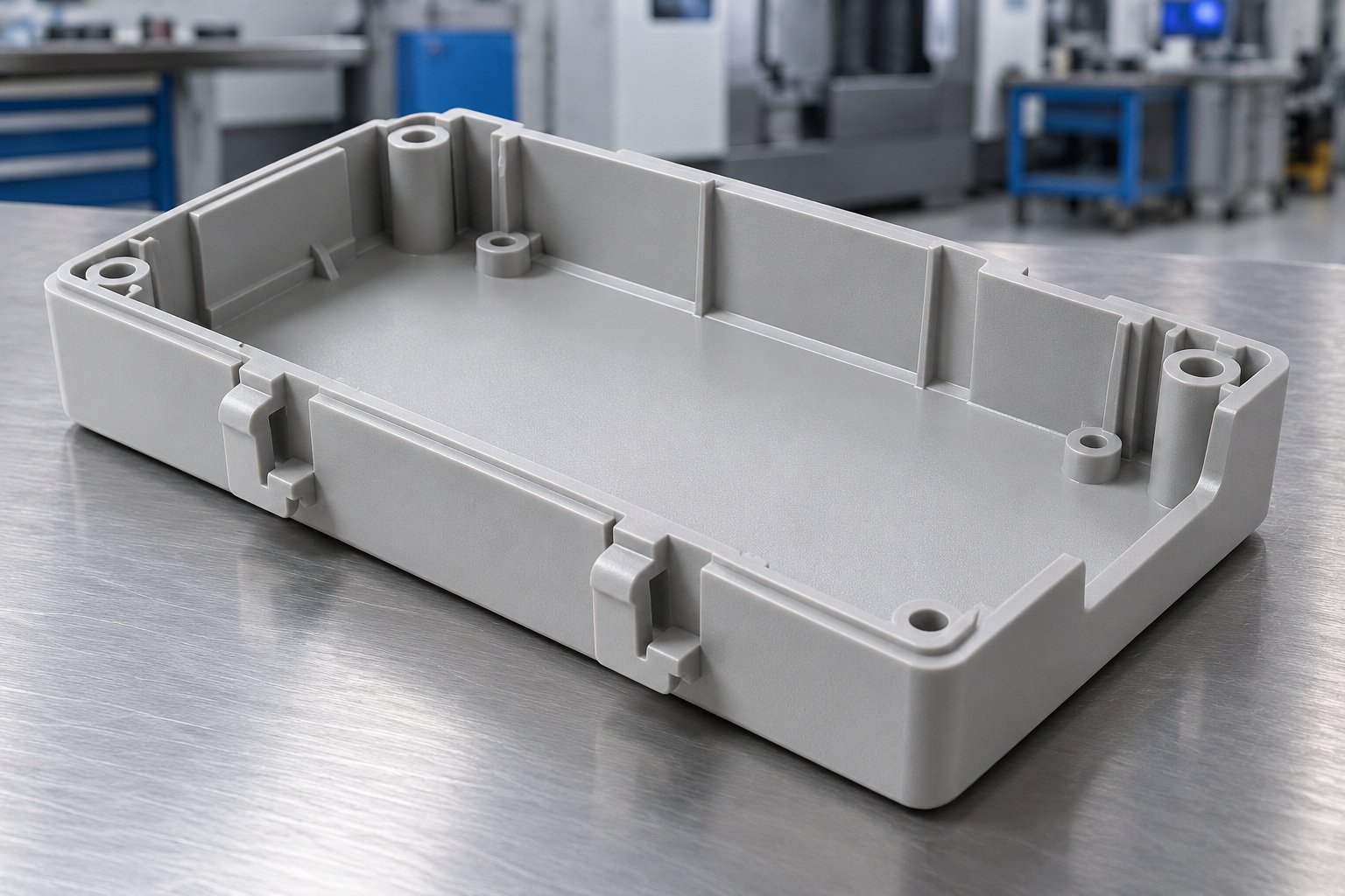 PC/ABS overmolding & snaps review — illustrative generated concept
