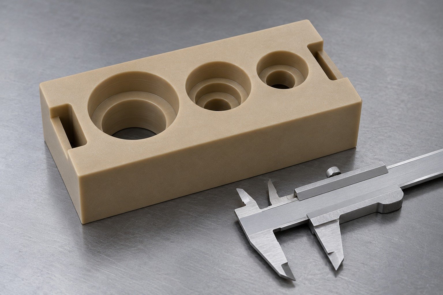 PEI opaque datum block inspection — illustrative generated concept