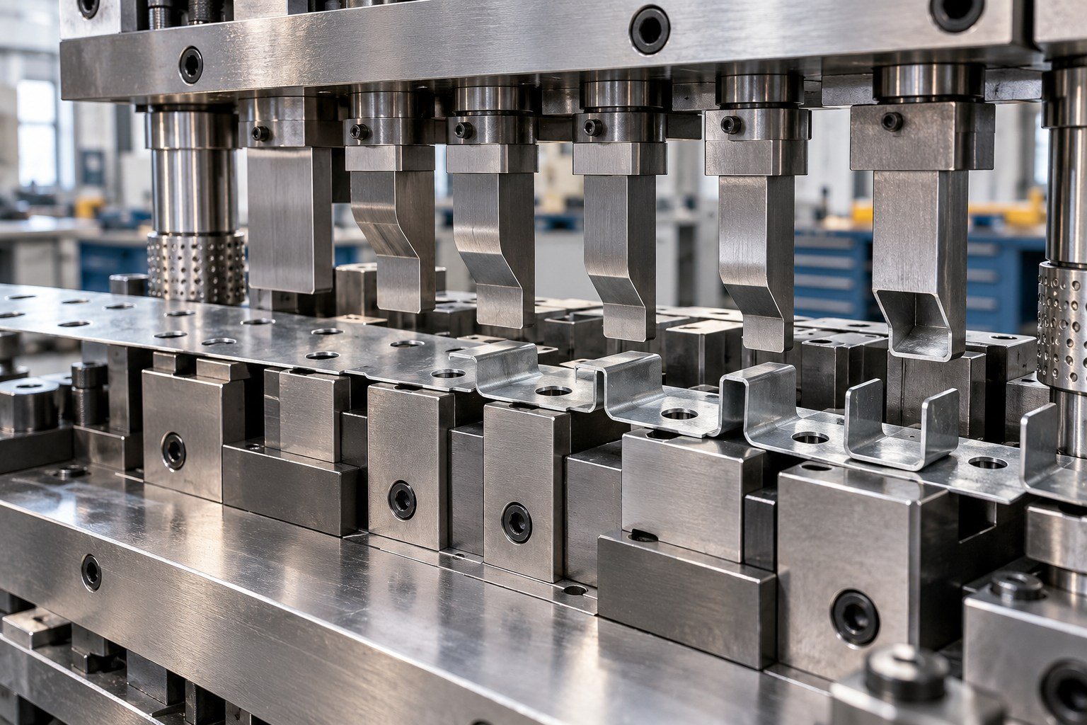 Review the Intermediate Forms, Not Only the Final Part — illustrative stamping tooling concept