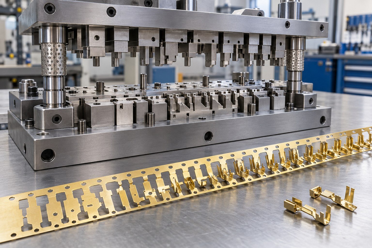 Progressive Stamping Dies — illustrative stamping tooling concept