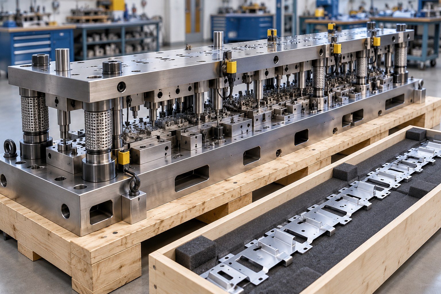 Check Your Progressive Die and Feed-Line Compatibility — illustrative stamping tooling concept