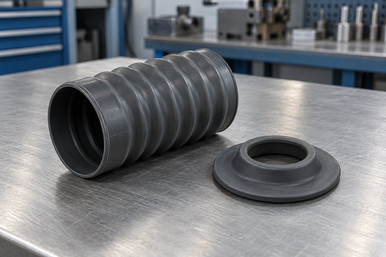 Plasticized PVC / PVC-P component — illustrative generated concept
