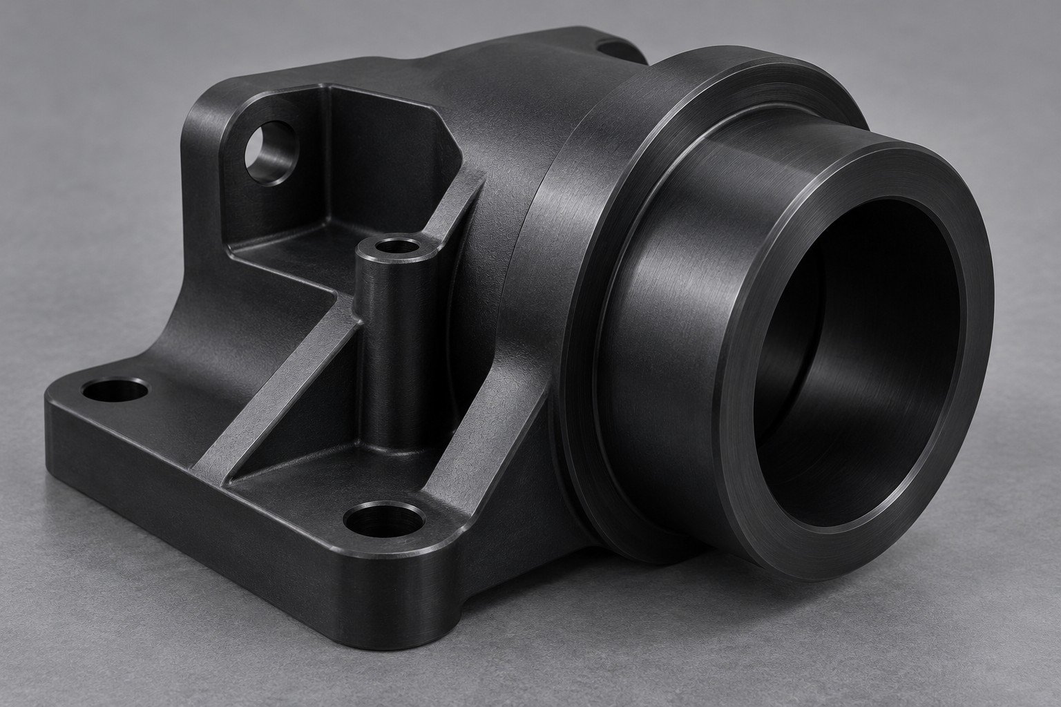 Illustrative POM acetal asymmetric precision housing concept