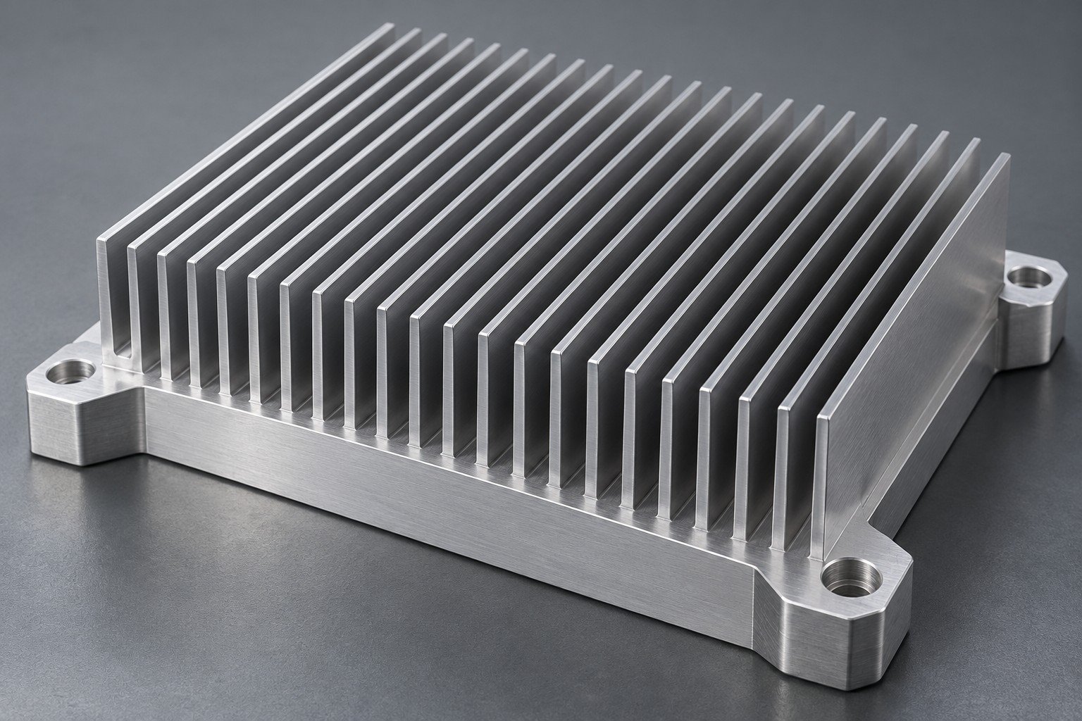 Illustrative air-cooled heat sinks concept, not documentary company or customer photography