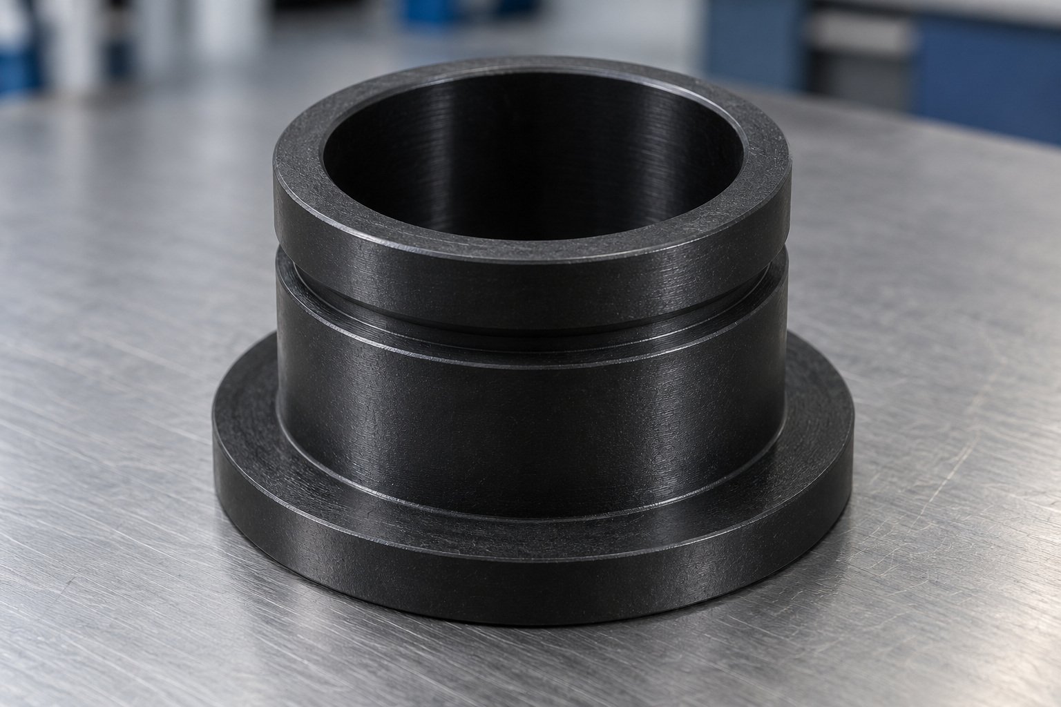 TECATRON PVX black component — illustrative generated concept