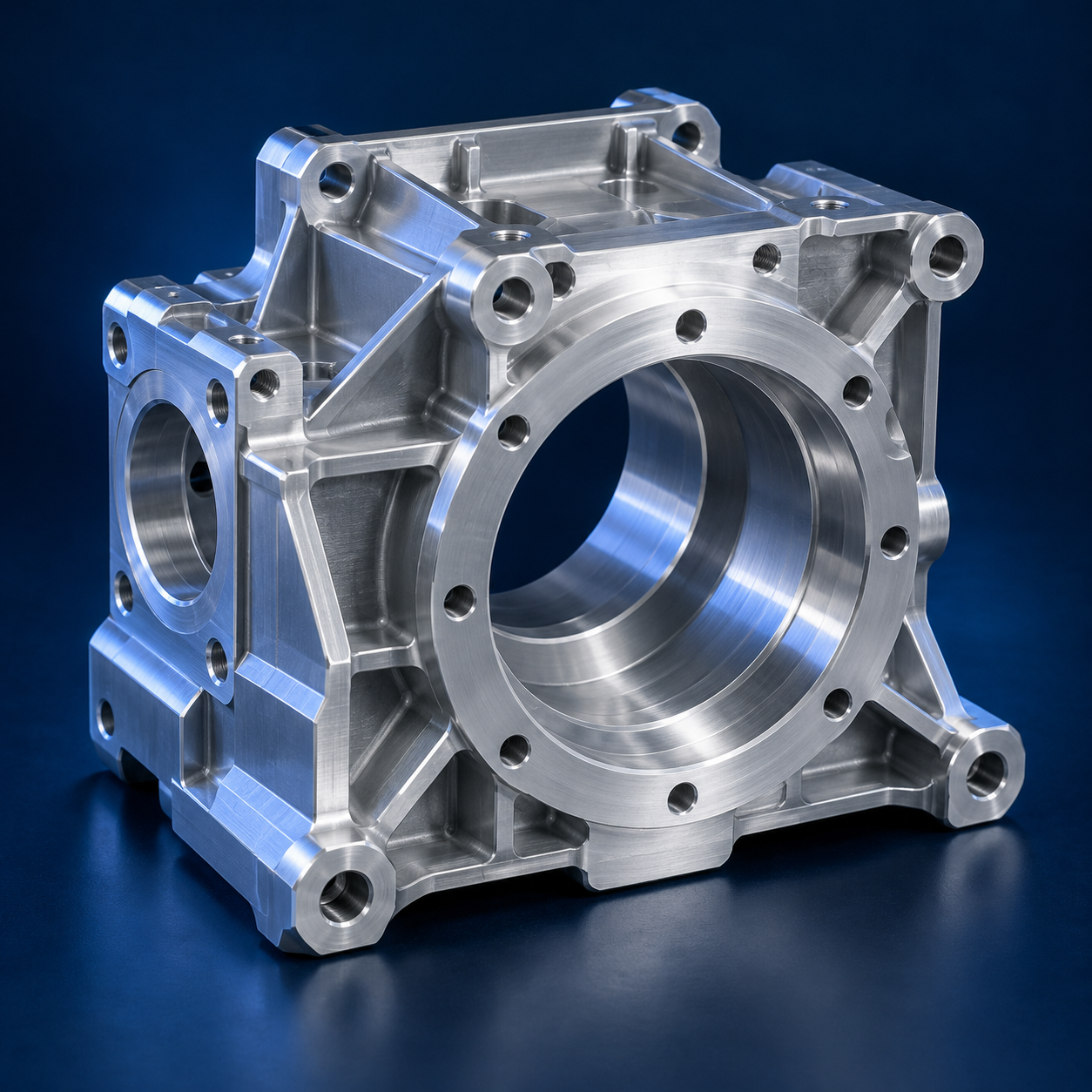 Illustrative CNC material selection housing