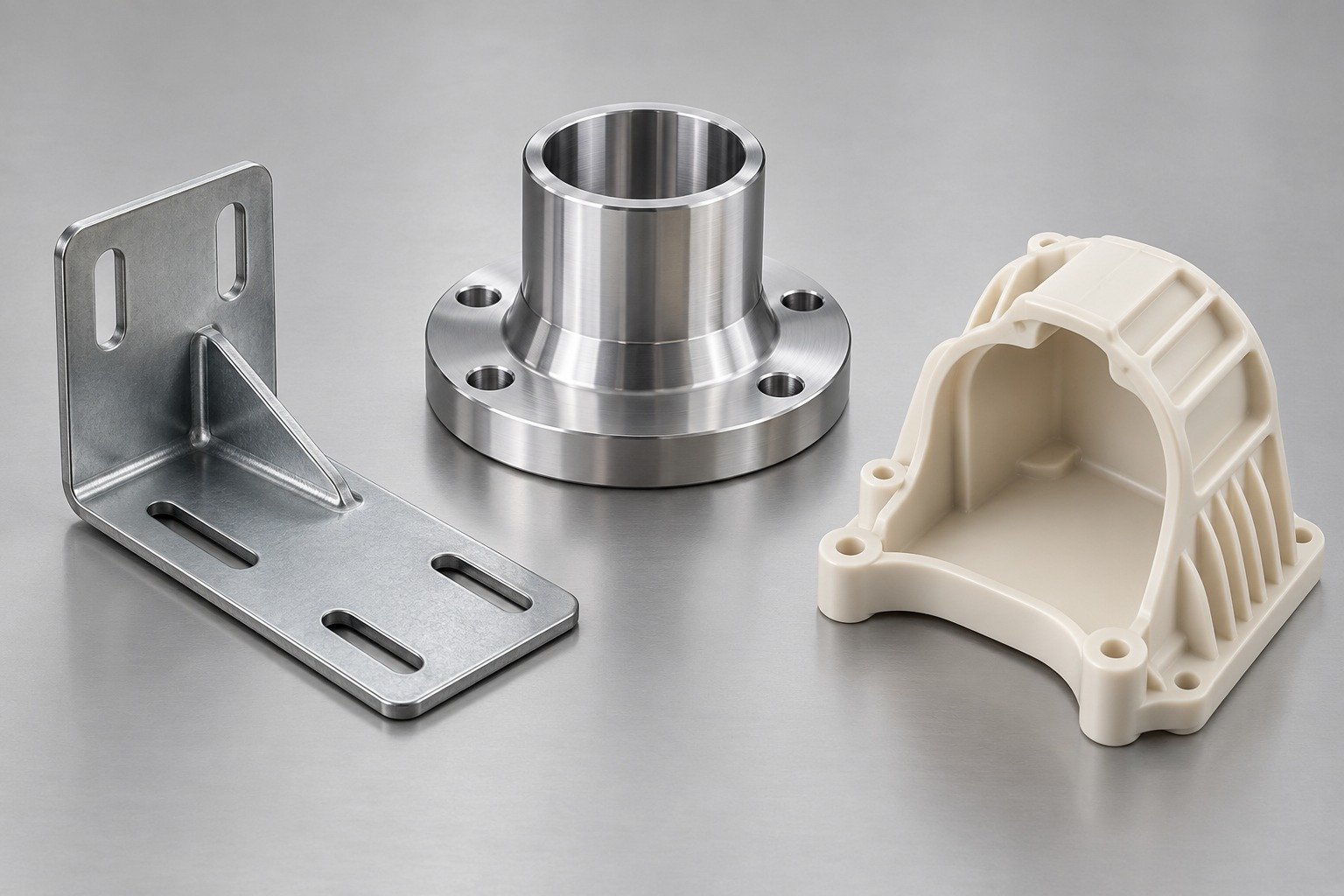 Distinct manufactured component concepts illustrating Application Examples; illustrative component concept,not measured/company/customer part