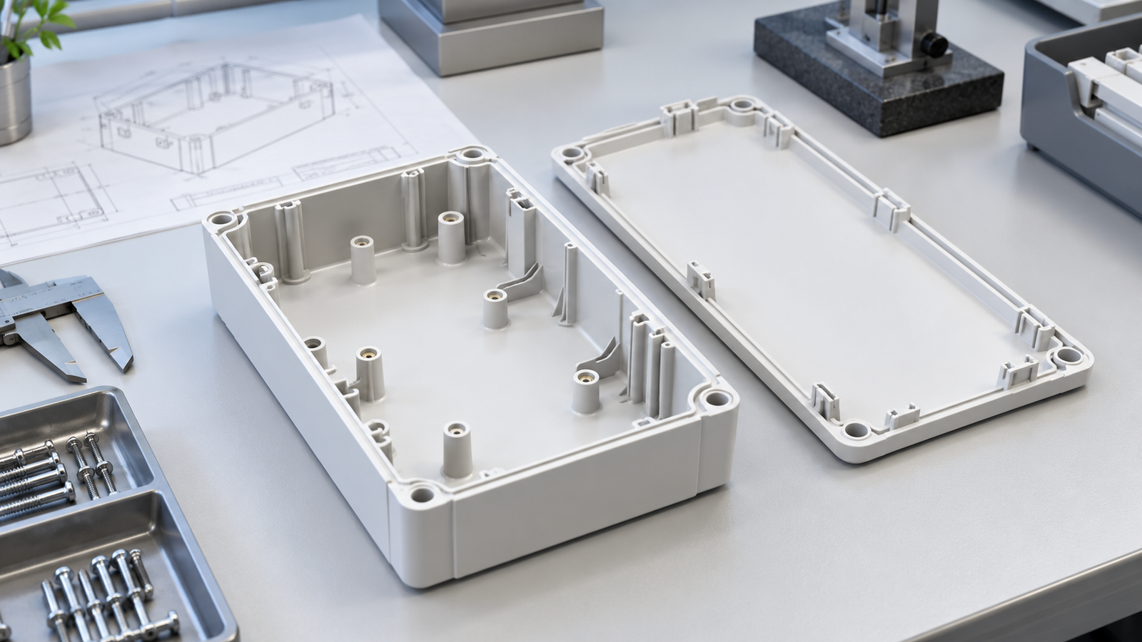 Illustrative molded development part