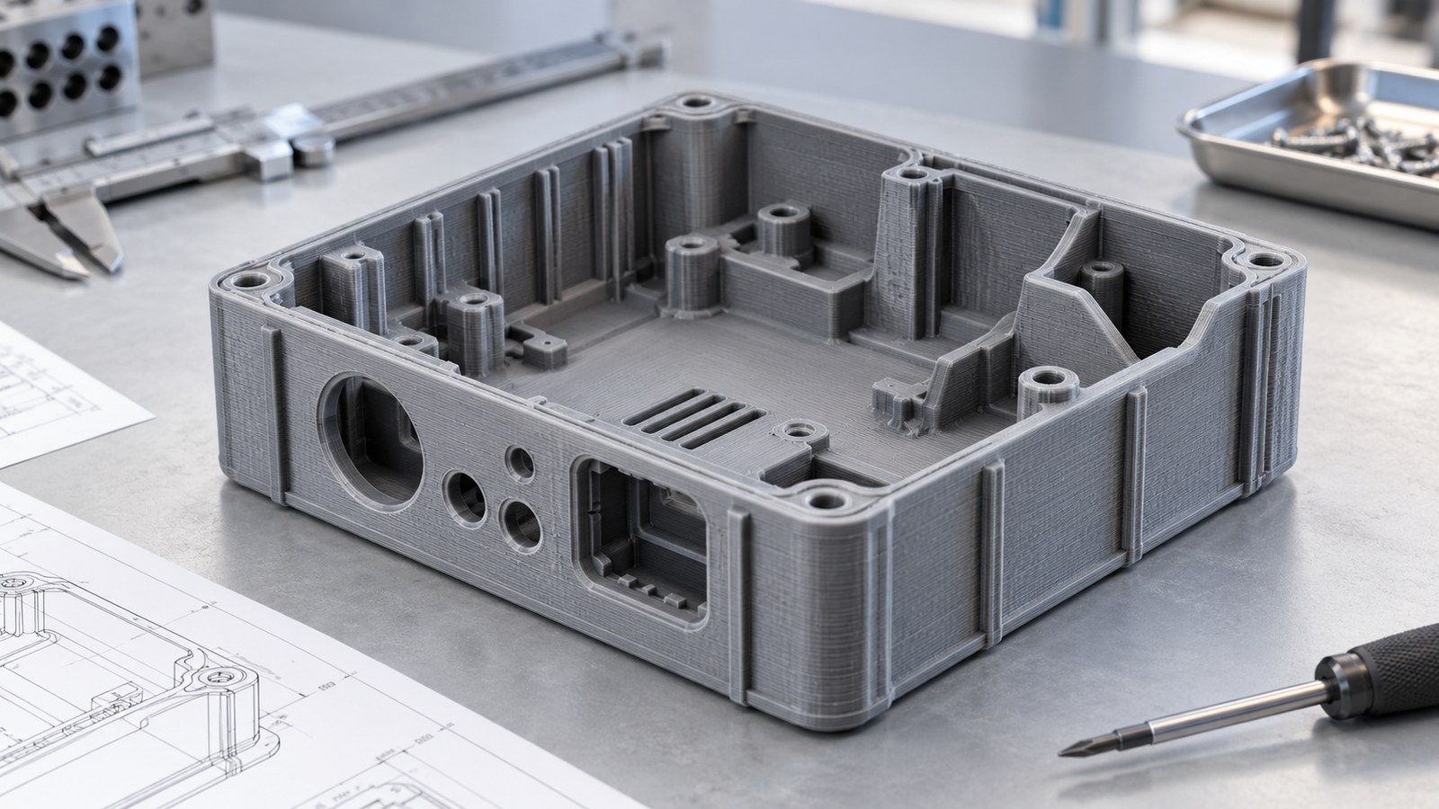 Illustrative 3d printed prototype
