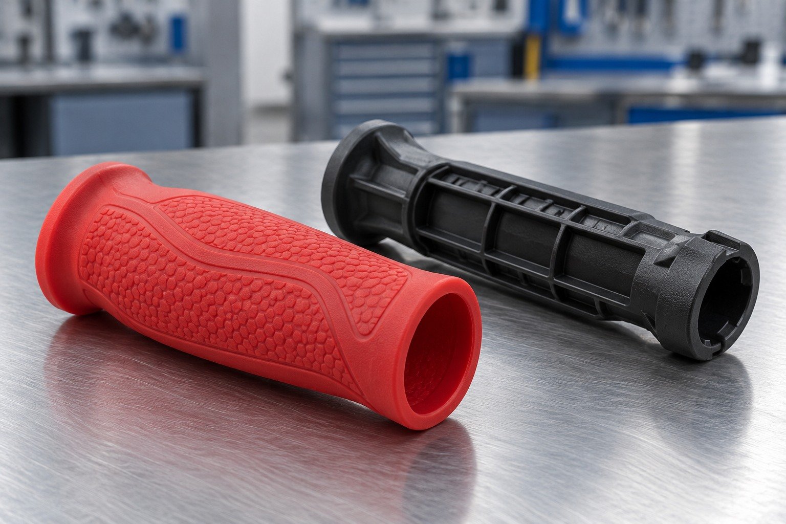 Silicone adhesion & overmolding review — illustrative generated concept