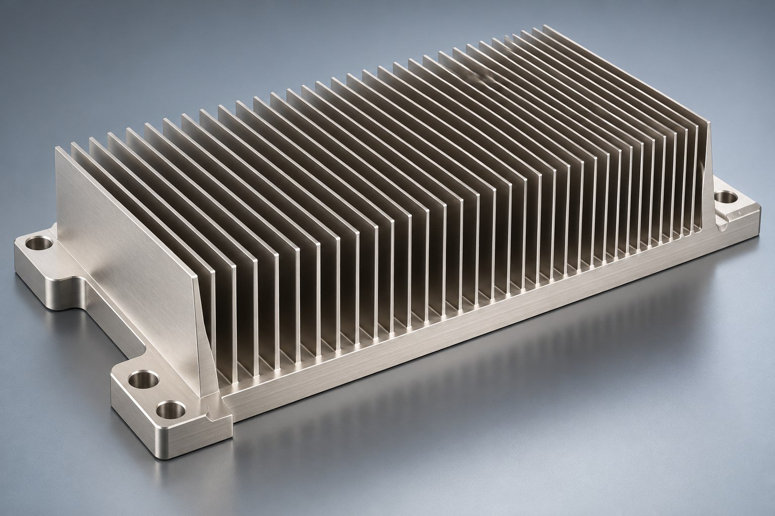 Illustrative electroless nickel option skived fin heat sinks concept