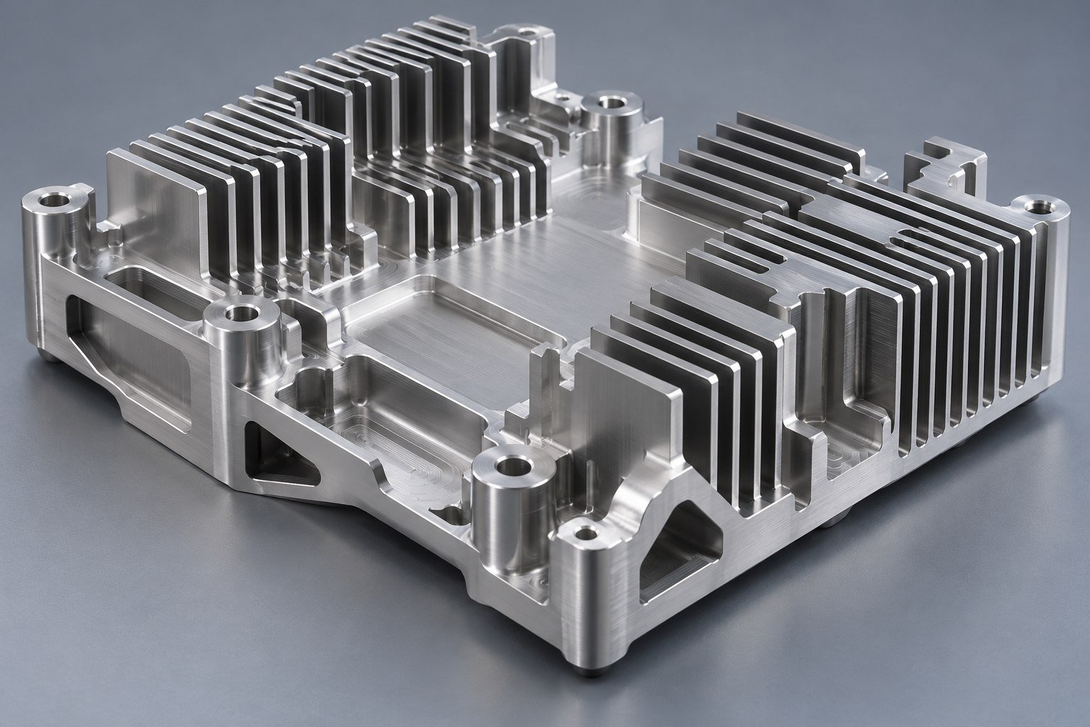 Illustrative cnc-machined heat sinks concept