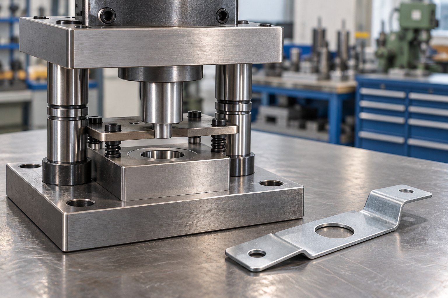 Single-Station Stamping Dies — illustrative stamping tooling concept