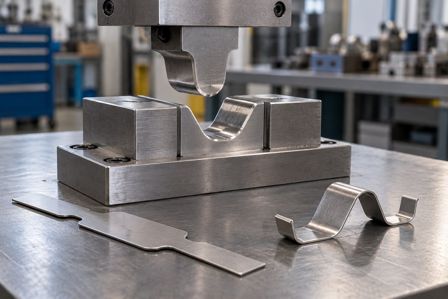 Approve the Unloaded Finished Shape — illustrative stamping tooling concept