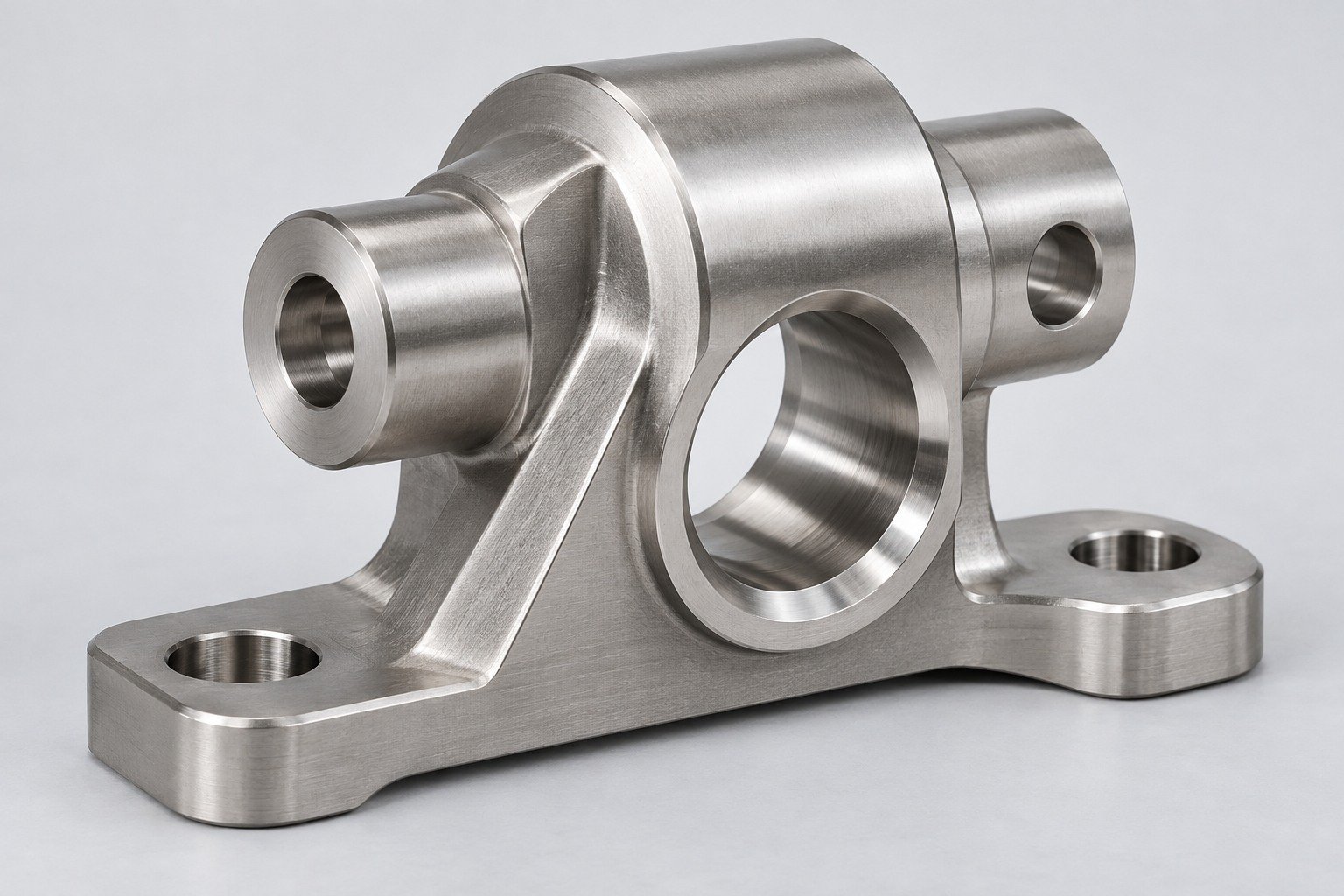 Illustrative stainless steel trunnion mounting bracket concept