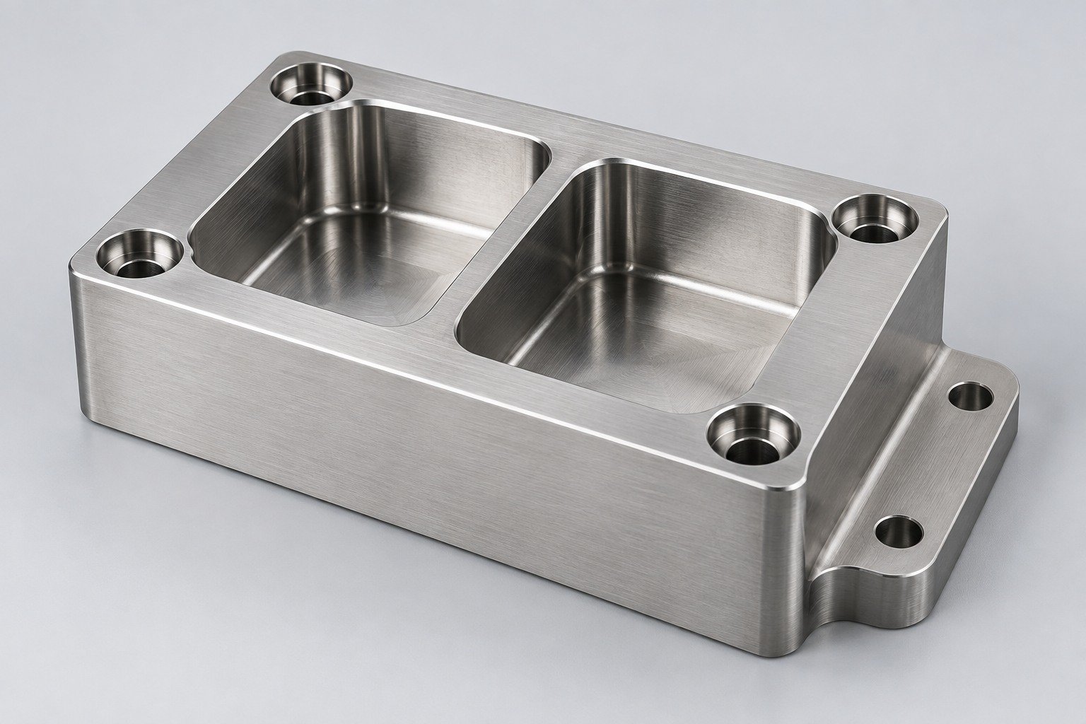 Illustrative stainless steel pocketed machinery housing concept