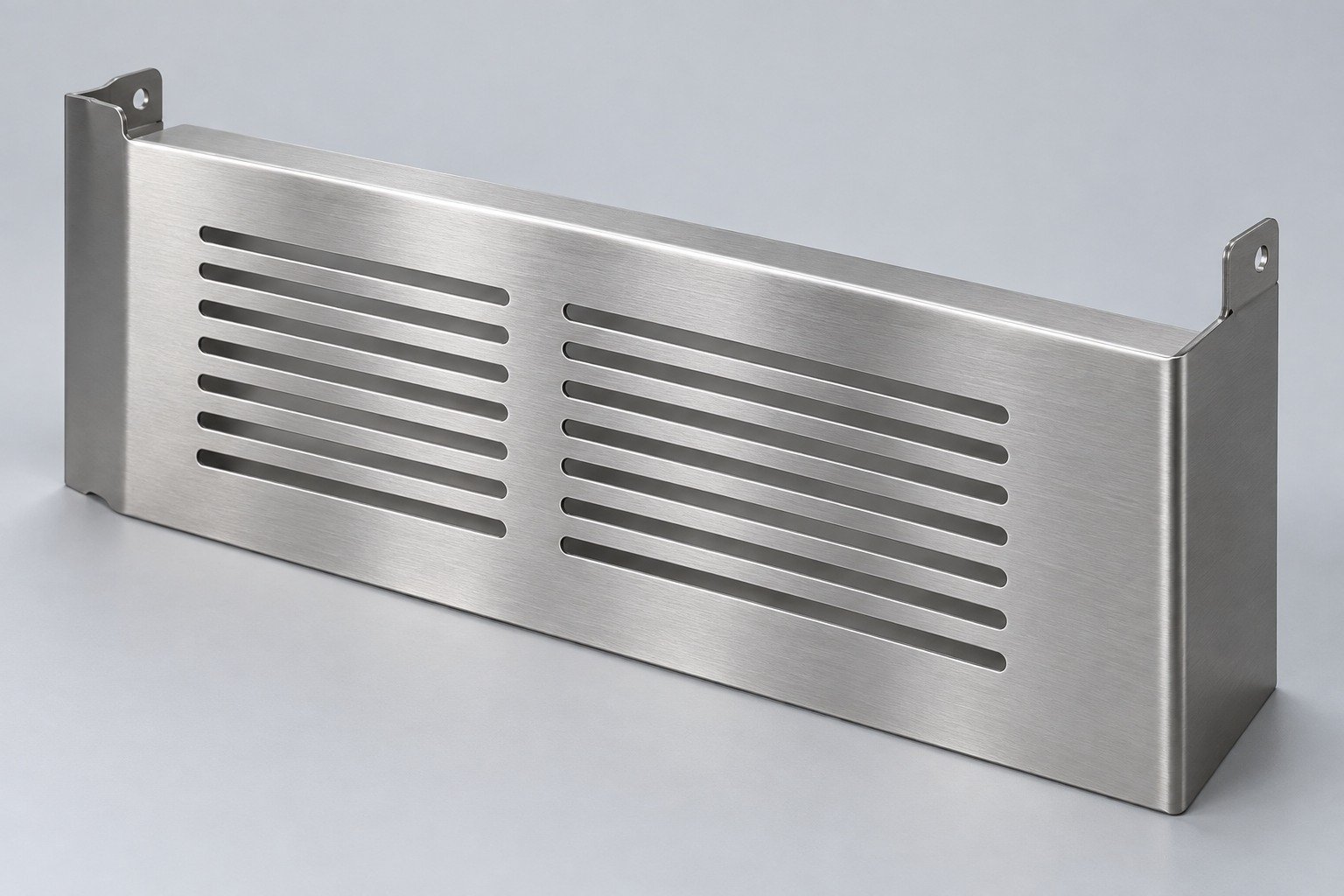Illustrative stainless steel formed ventilated cover concept