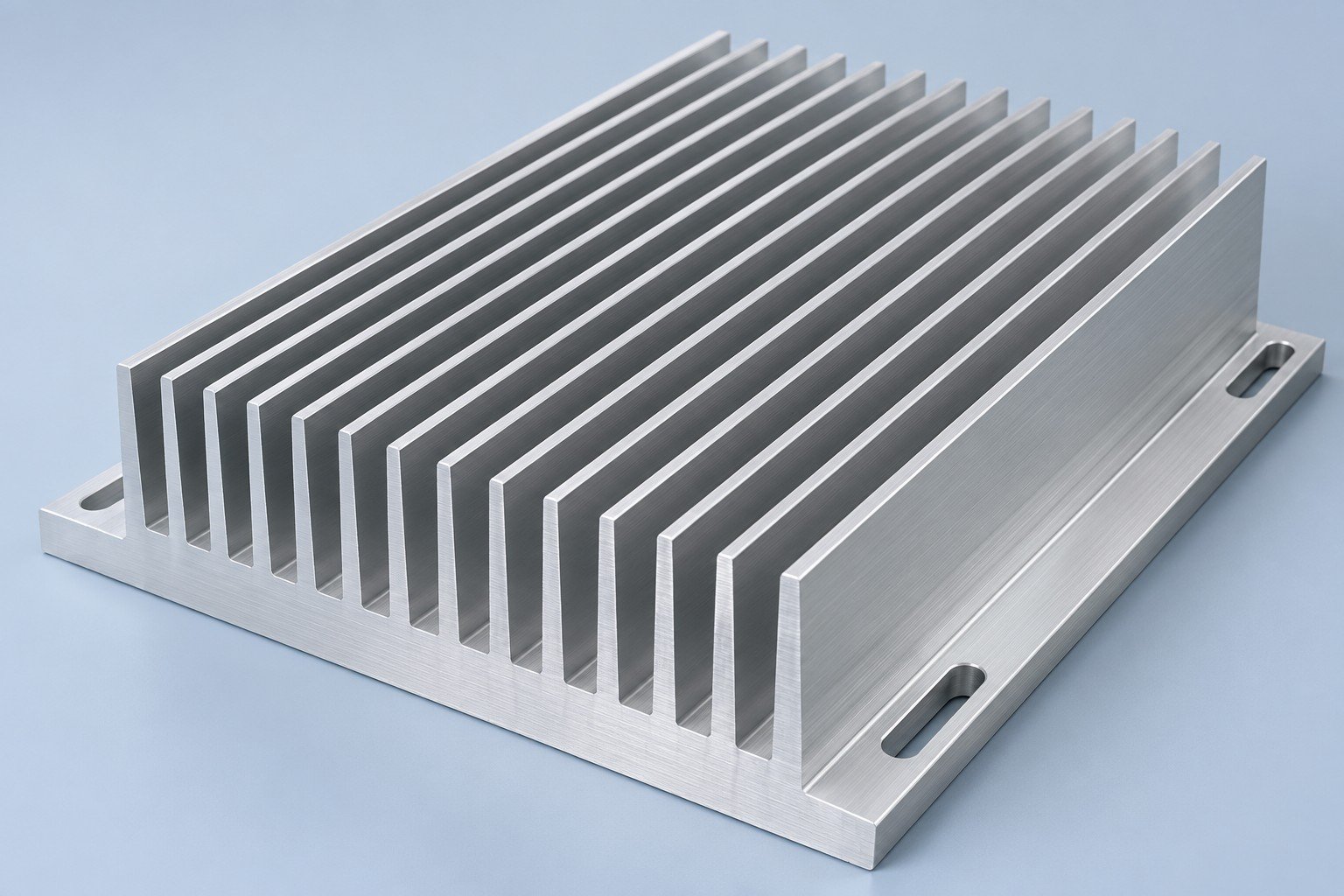 Illustrative extruded heat sinks component concept