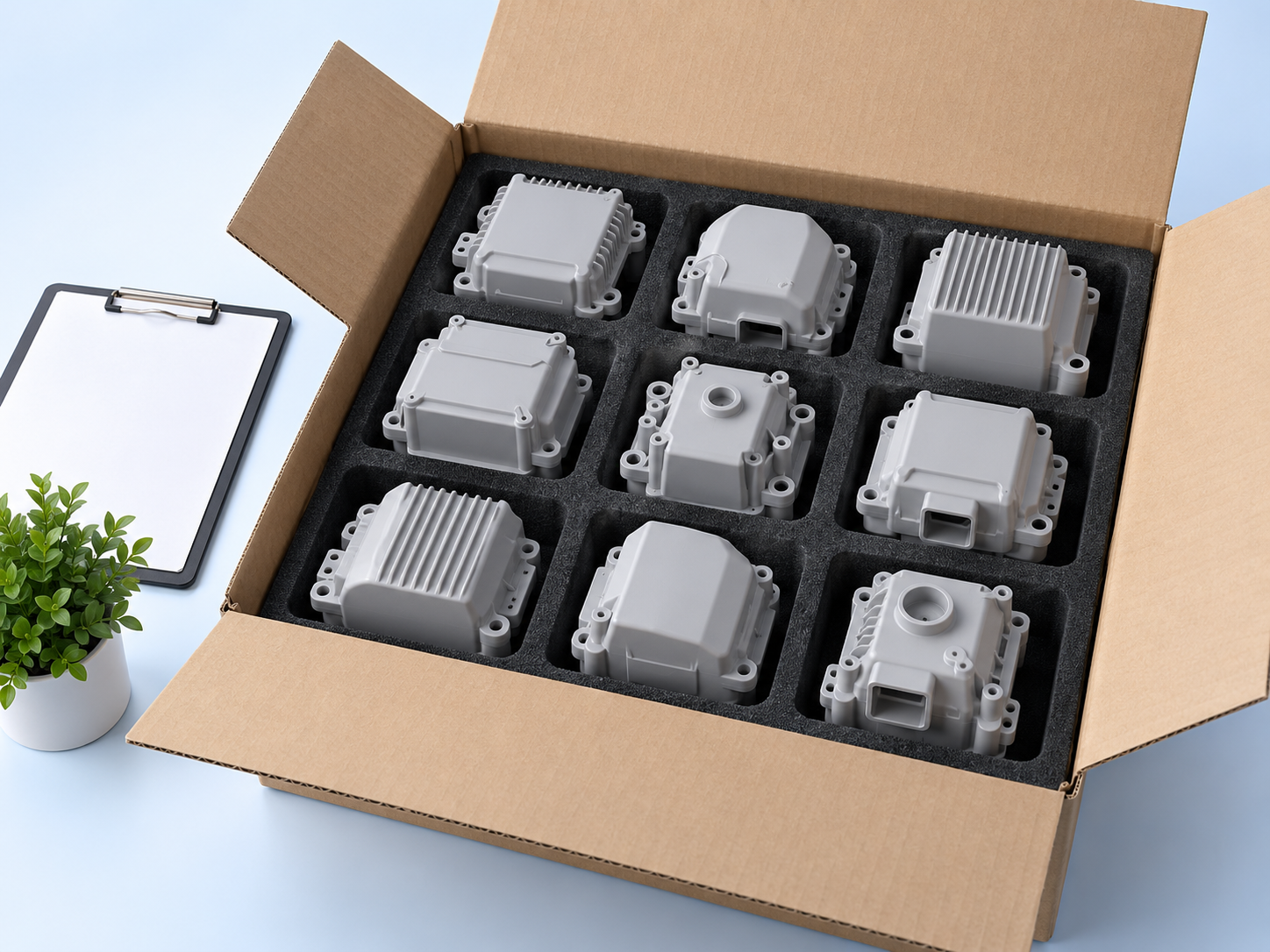 Illustrative packing concept. Pre-Shipment