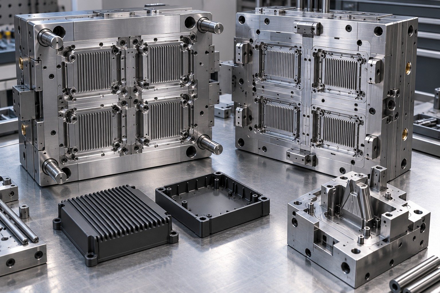 Injection Mold Tooling view 2 — illustrative tooling concept