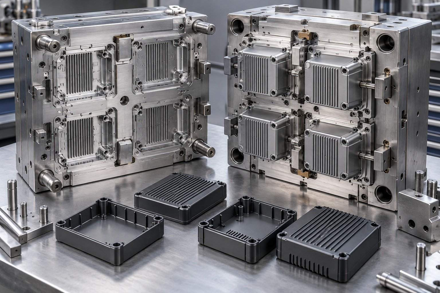 Injection Mold Tooling view 3 — illustrative tooling concept