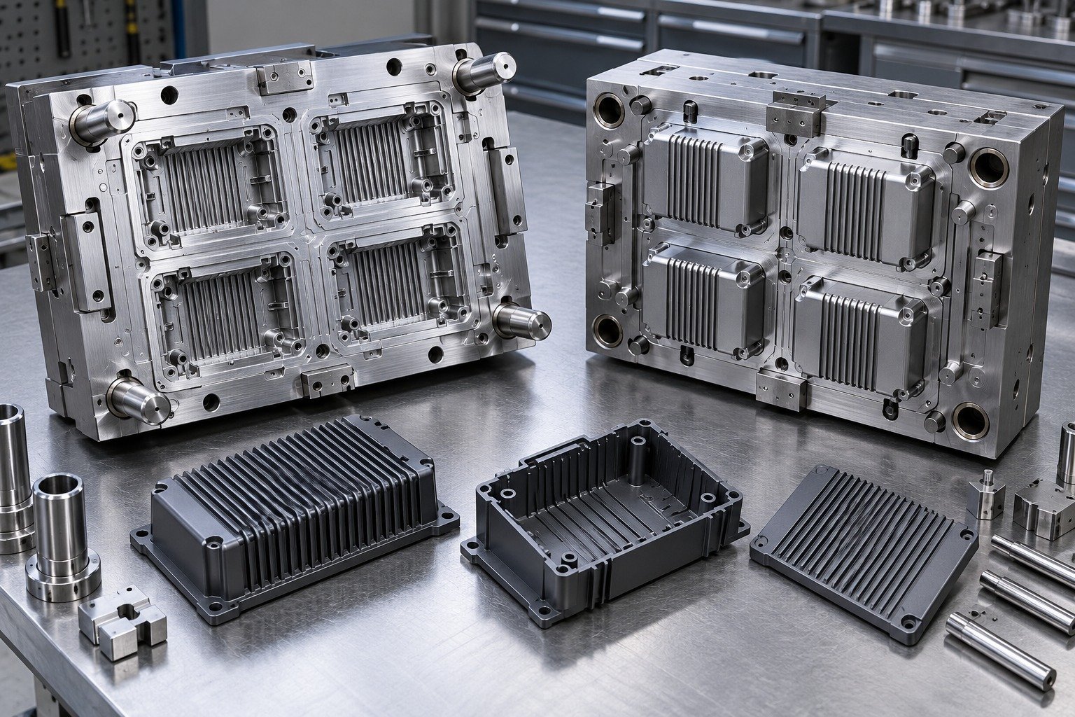 Injection Mold Tooling view 4 — illustrative tooling concept