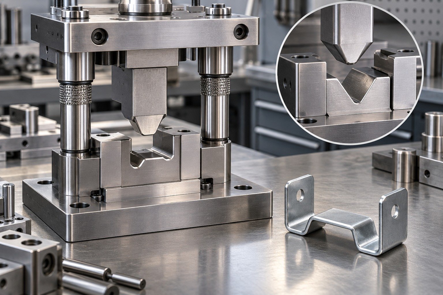 Single-Station Stamping Dies view 2 — illustrative tooling concept