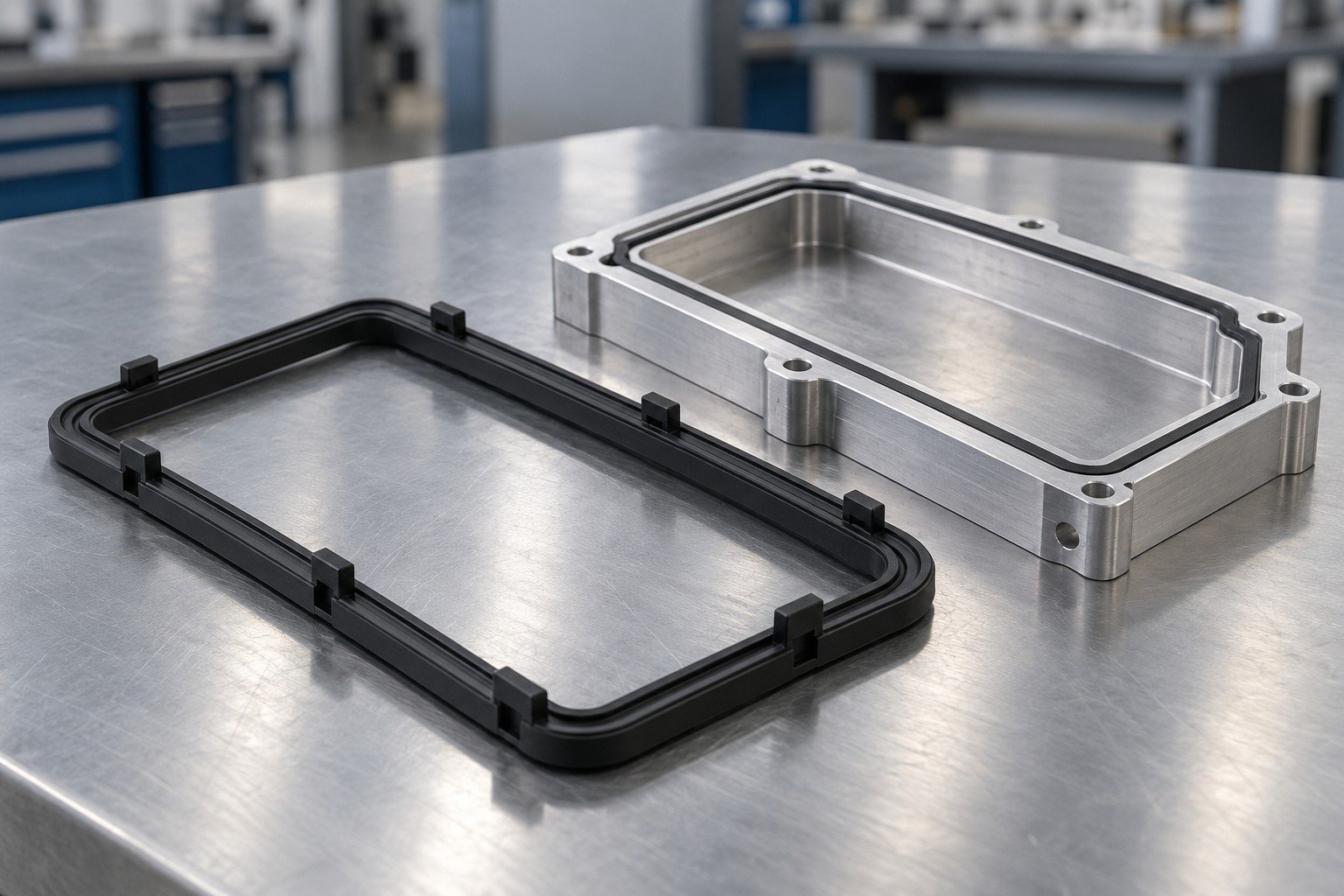 TPU / TPE compression & seals review — illustrative generated concept