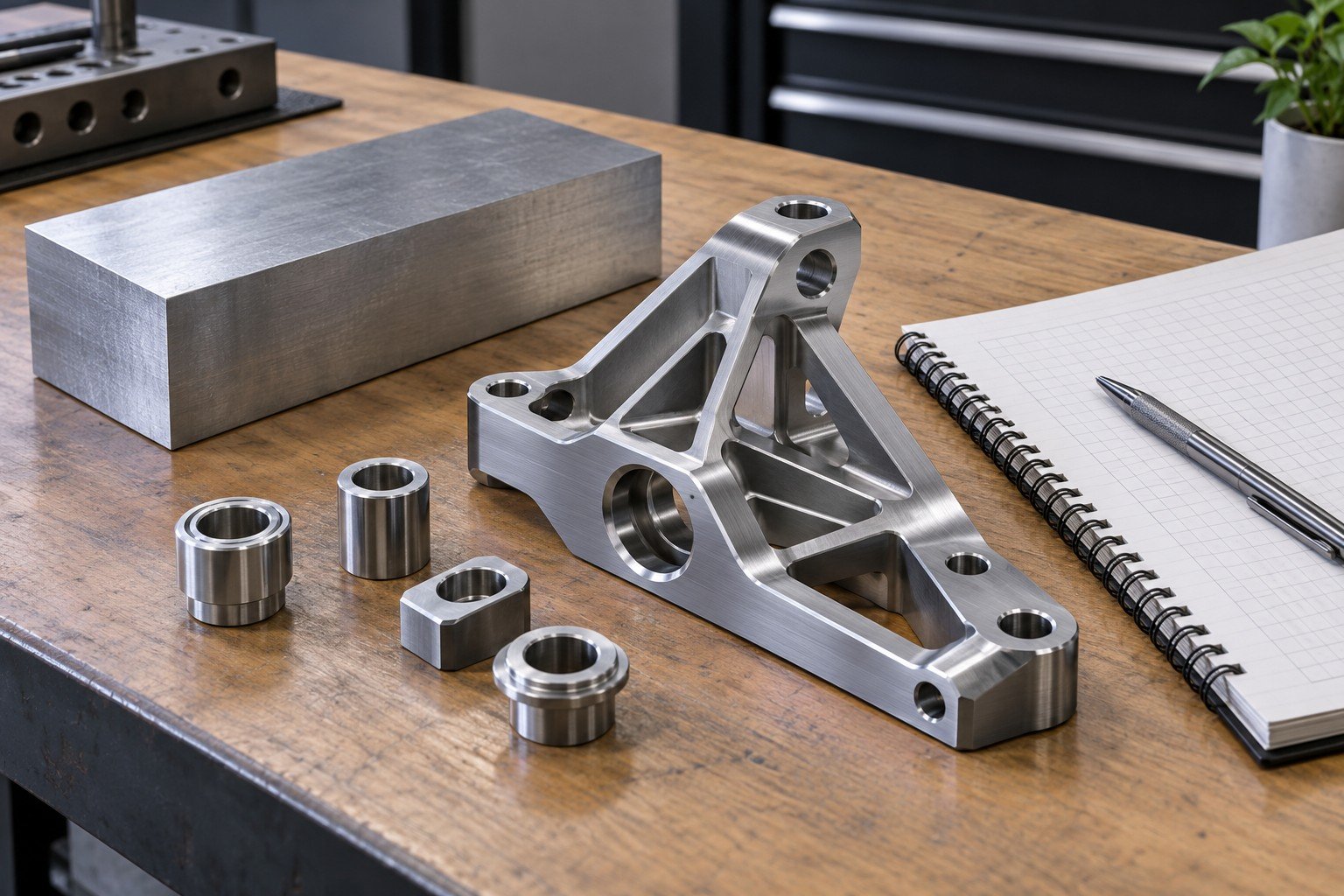 Bracket, stock and cost-review folder — illustrative value-engineering concept