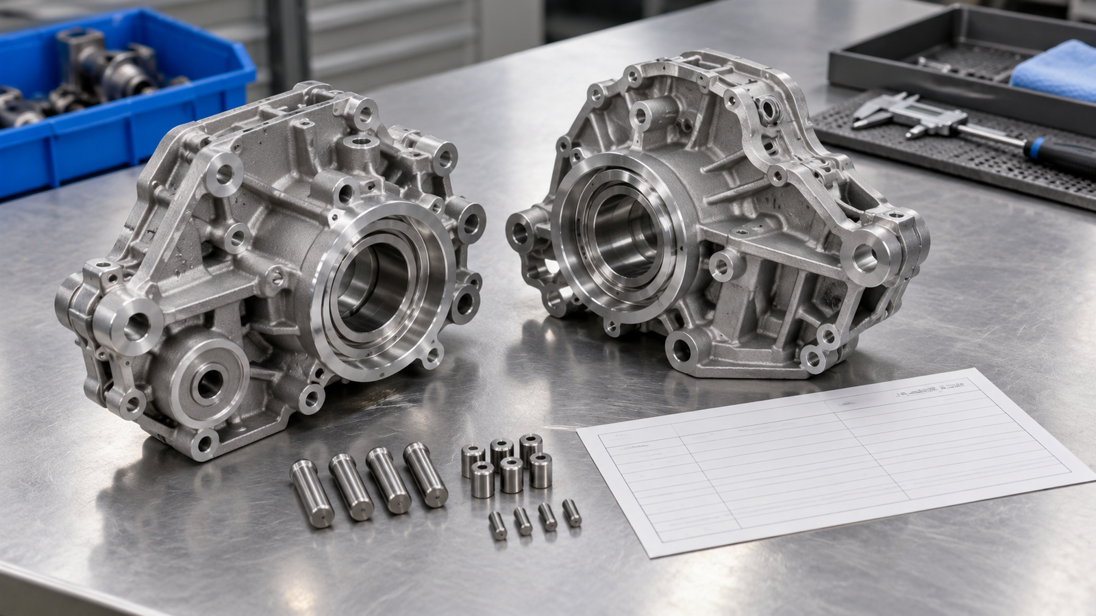Illustrative lead time review for distinct manufactured components