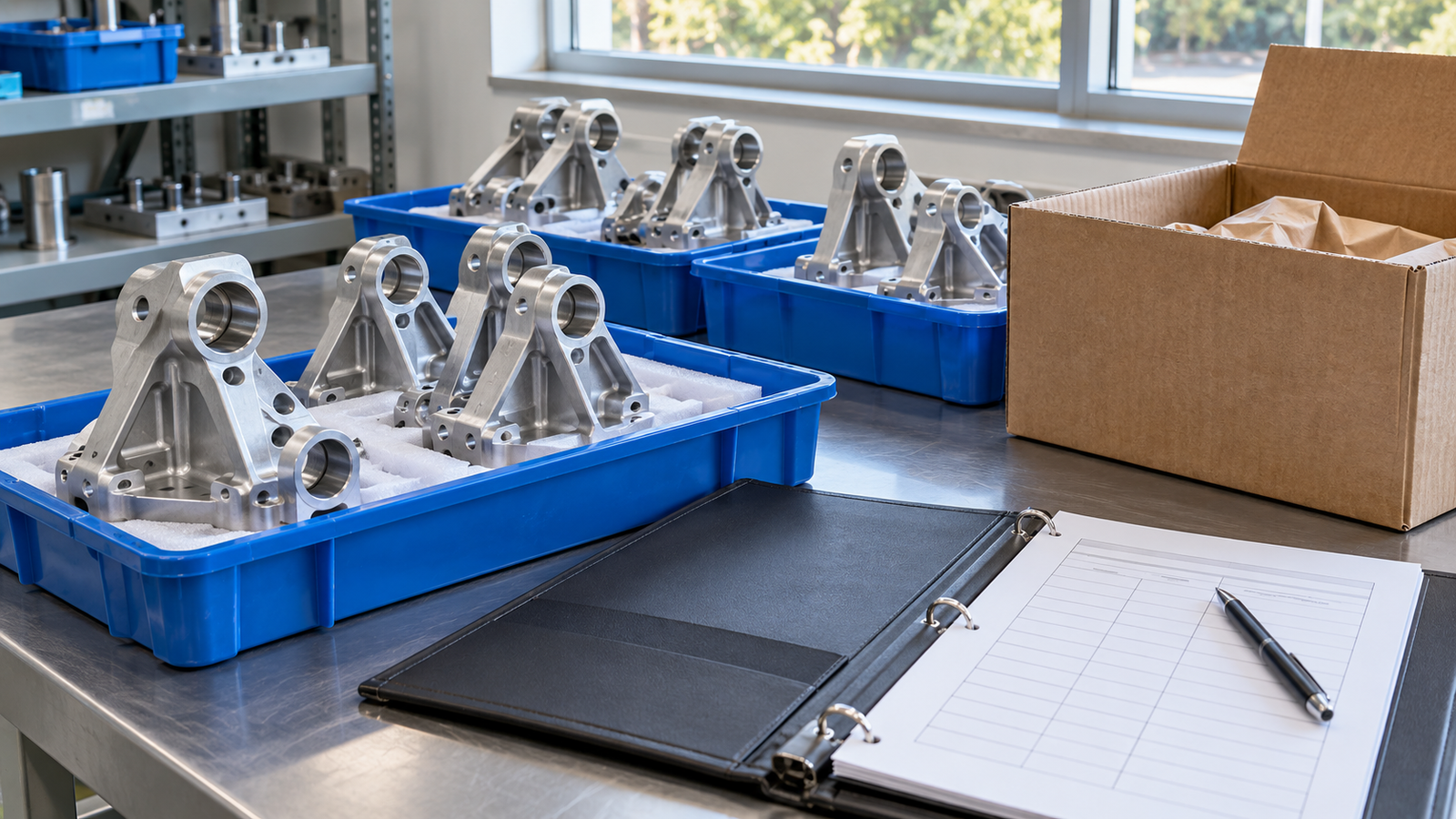Illustrative incoming parts receiving and documentation review