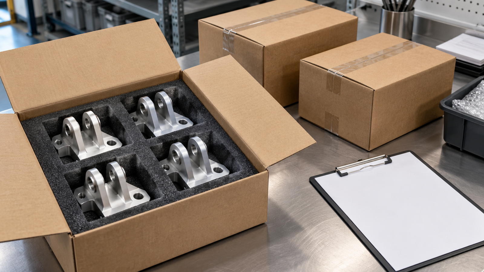 Illustrative release schedule planning for custom manufactured parts