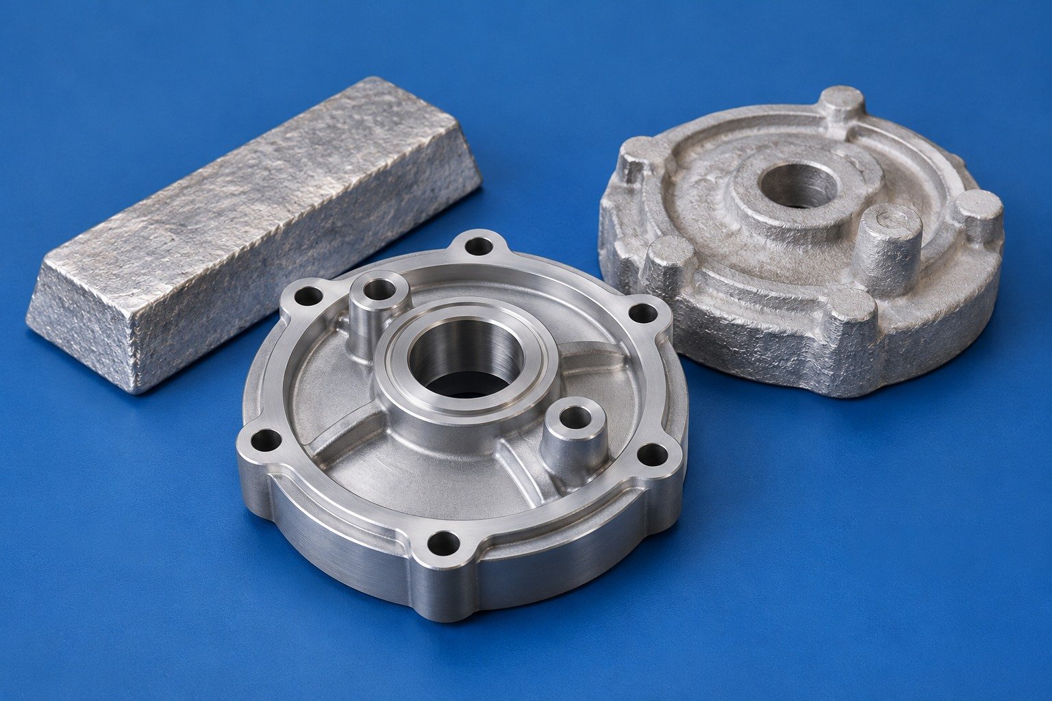ZA-12 dual boss pump cover condition concept — illustrative generated component concept