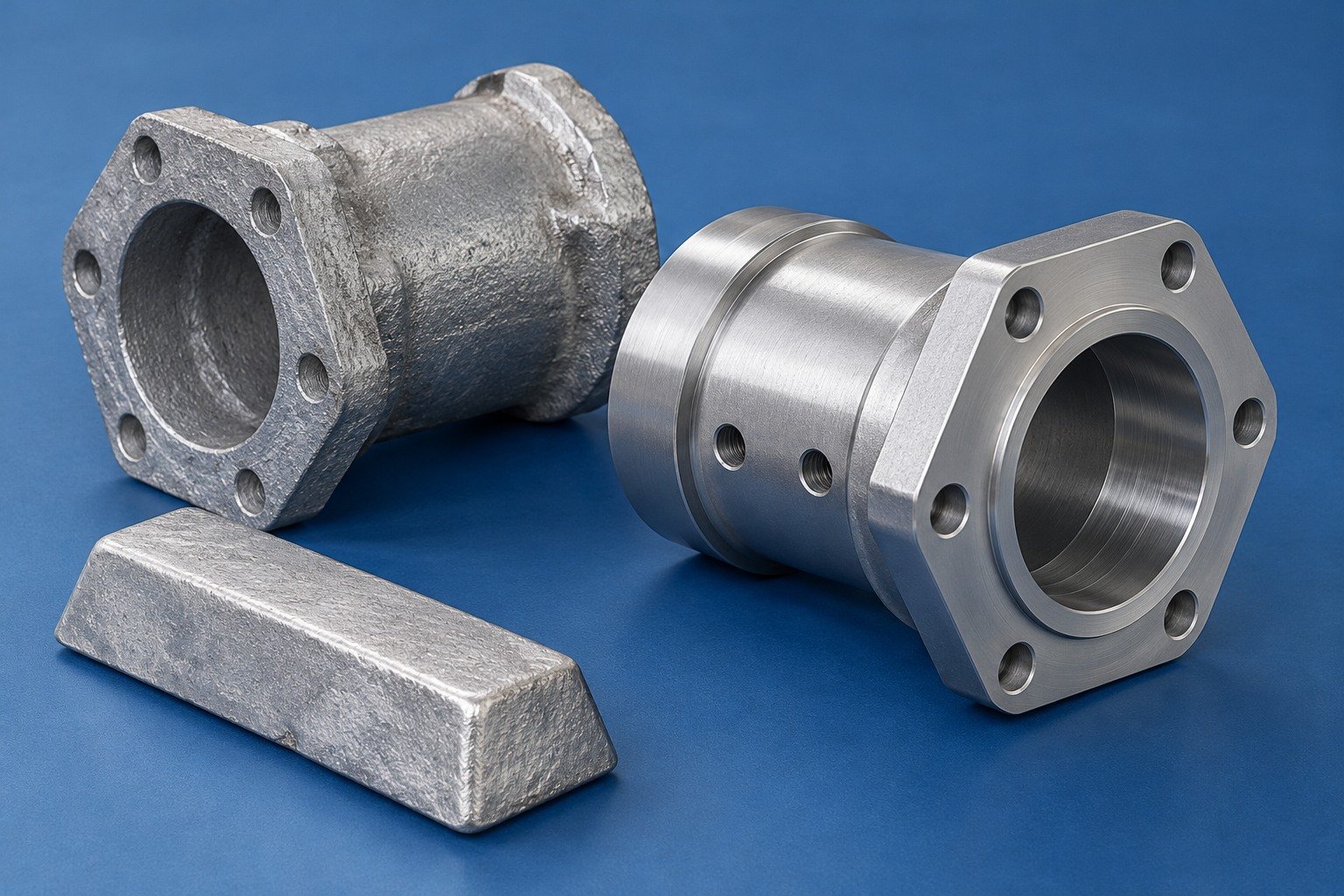 ZA-12 hexagonal flange bearing sleeve condition concept — illustrative generated component concept