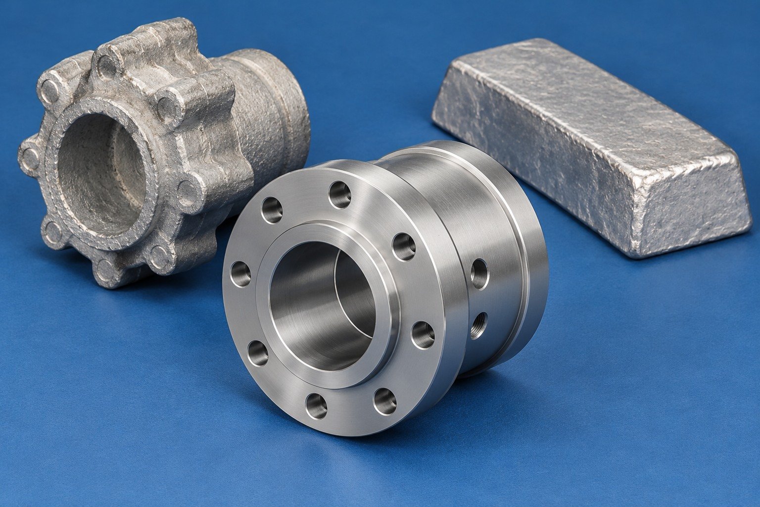 ZA-27 round flange bearing sleeve condition concept — illustrative generated component concept