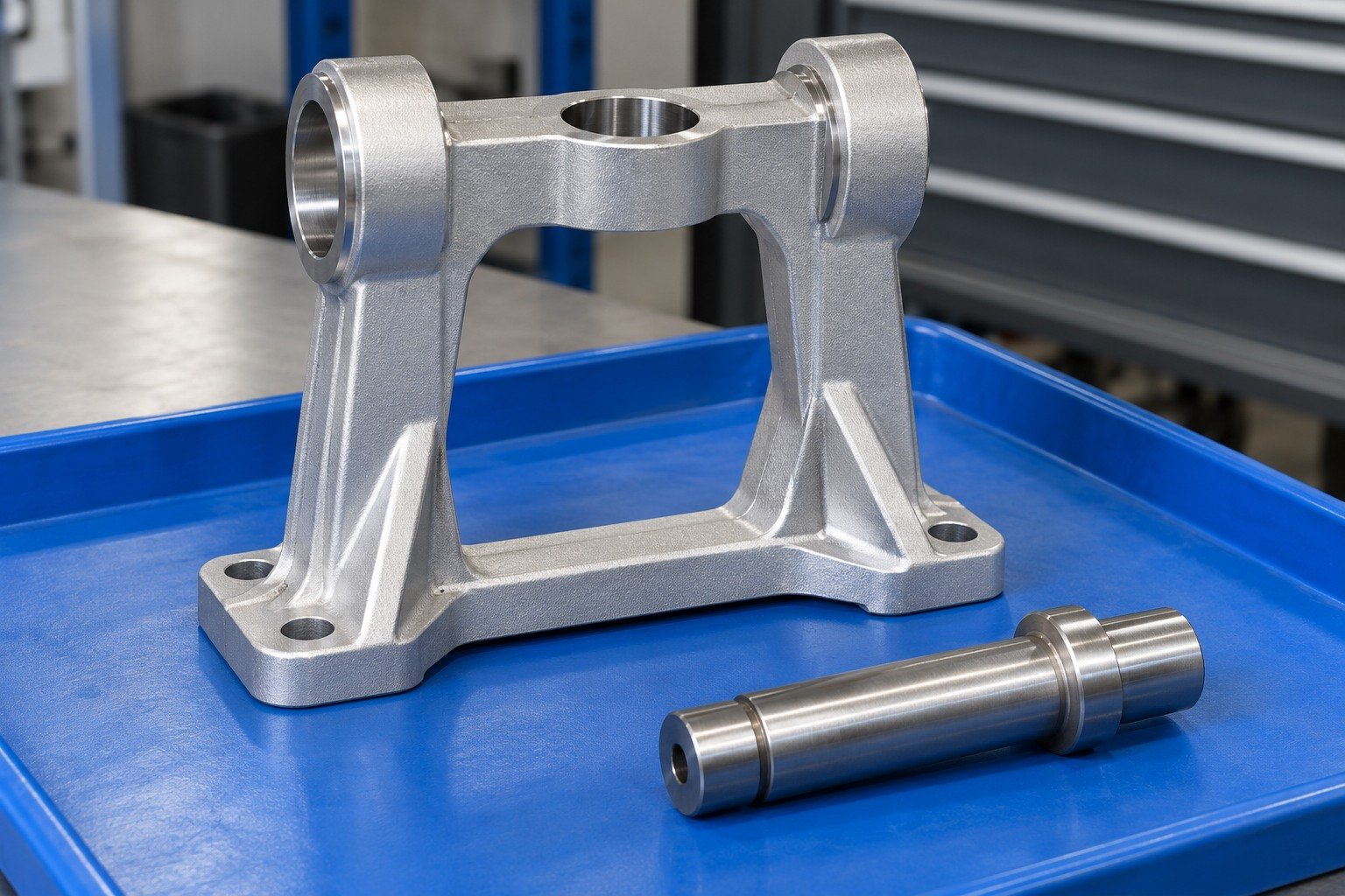 ZA-27 trapezoidal yoke and mating shaft concept — illustrative generated component concept