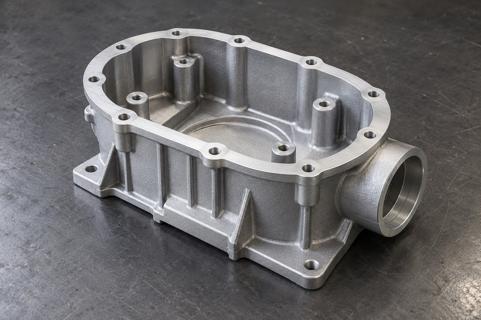 Illustrative ZA-8 deep oval side-port gearcase housing