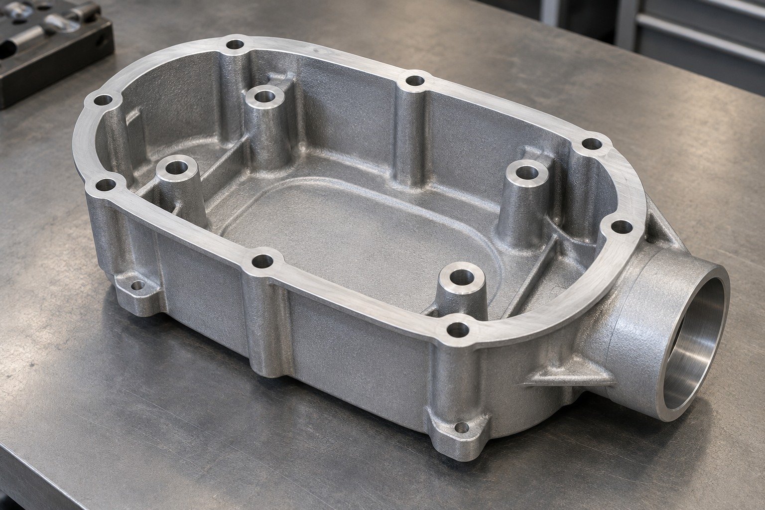 ZA-8 oval gearcase housing part concept — illustrative generated component concept