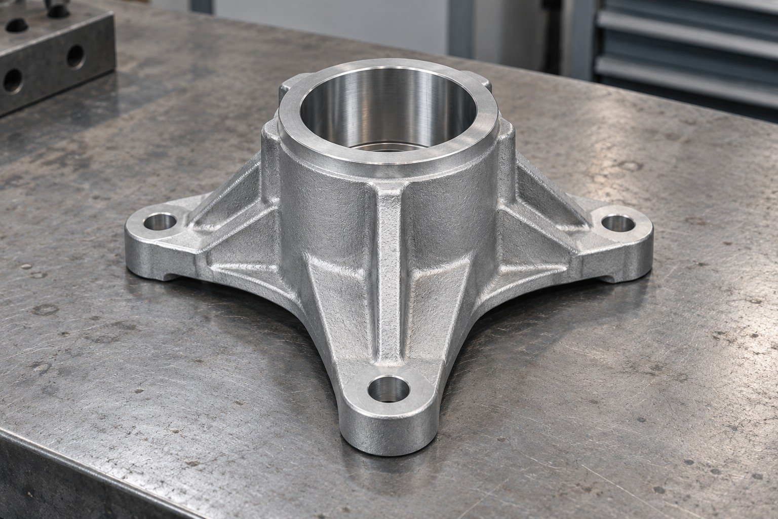 ZA-8 three foot bearing mount part concept — illustrative generated component concept