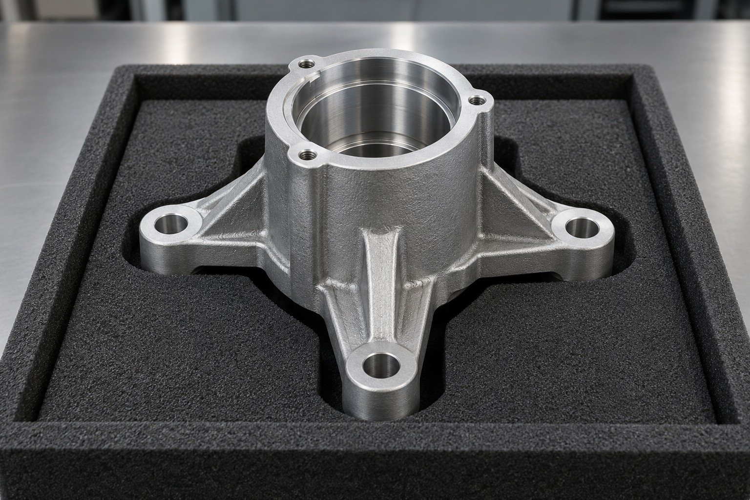 ZA-8 three foot bearing mount protected packing concept — illustrative generated component concept
