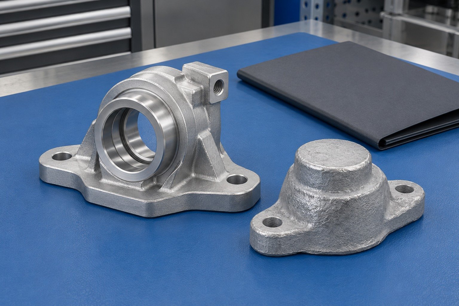 Zinc-alloy stepped bearing carrier eu review concept — illustrative generated component concept